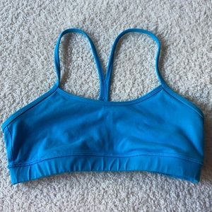 Blue lululemon sports bra